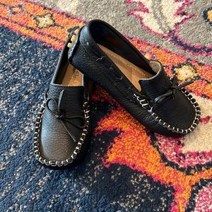 Elephantito navy leather loafers toddler size 9